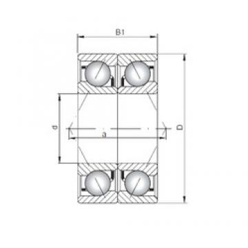 ISO 7005 CDB Rolamentos de esferas de contacto angular