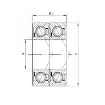 ISO 7015 CDT Rolamentos de esferas de contacto angular