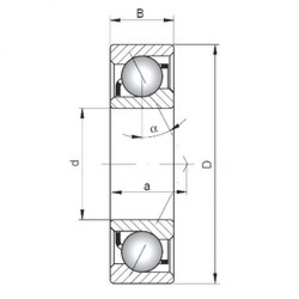 100 mm x 150 mm x 24 mm  ISO 7020 C Rolamentos de esferas de contacto angular #5 image